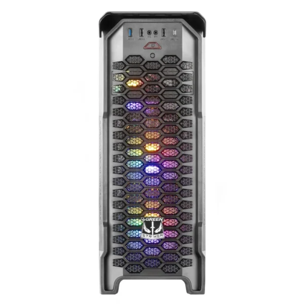 تصویر دوم ازکیس کامپیوتر گیمینگ گرین مدل STRIKER FRGB