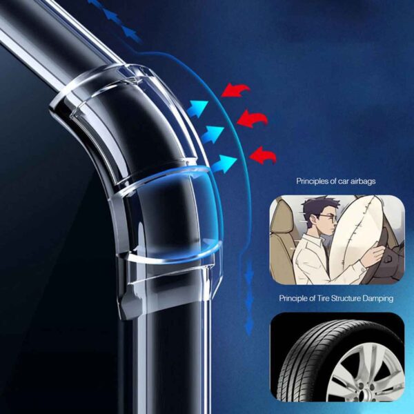 قاب ژله ای شفاف دارای ضربه گیر در چهار طرف برای گوشی های Nothing Phone