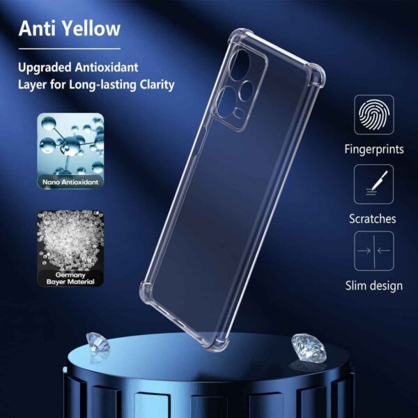 قاب ژله ای شفاف دارای ضربه گیر در چهار طرف برای گوشی های Nothing Phone