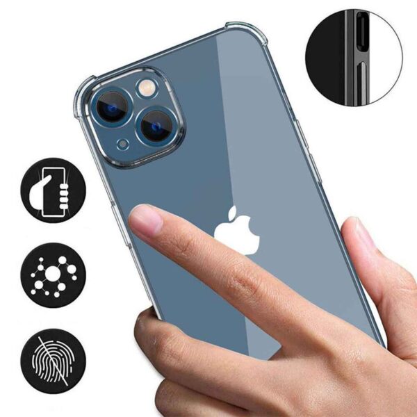 قاب ژله ای شفاف دارای ضربه گیر در چهار طرف برای گوشی های Nothing Phone