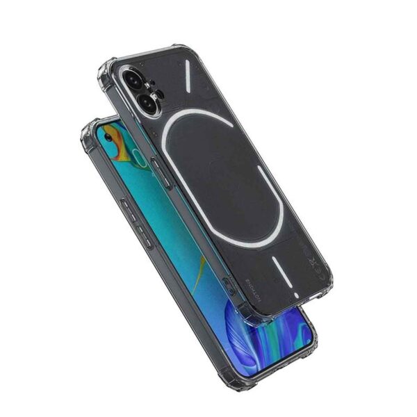 قاب ژله ای شفاف دارای ضربه گیر در چهار طرف برای گوشی های Nothing Phone