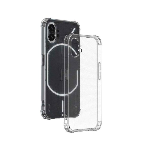 قاب ژله ای شفاف دارای ضربه گیر در چهار طرف برای گوشی های Nothing Phone