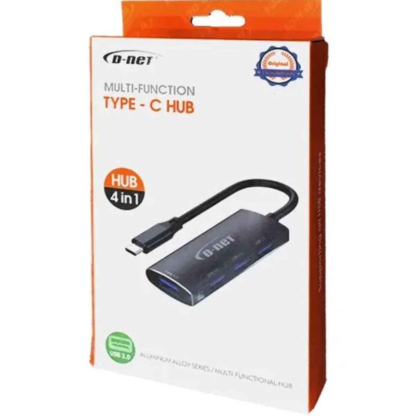 هاب تایپ سی 4 پورت دی نت مدل 065 USB 3.0