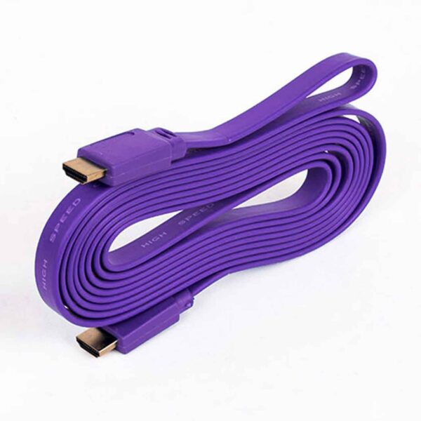 کابل HDMI به HDMI اکتیو لینک مدل FLAT COLORFUL با رنگ بندی طول 1.5 متر