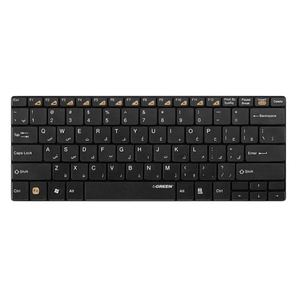 تصویر دوم ازکیبورد بی‌سیم گرین مدل GK-102W با حروف فارسی
