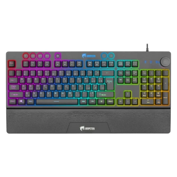 کیبورد گیمینگ گرین مدل GK703-RGB سوئیچ ممبران Full Size