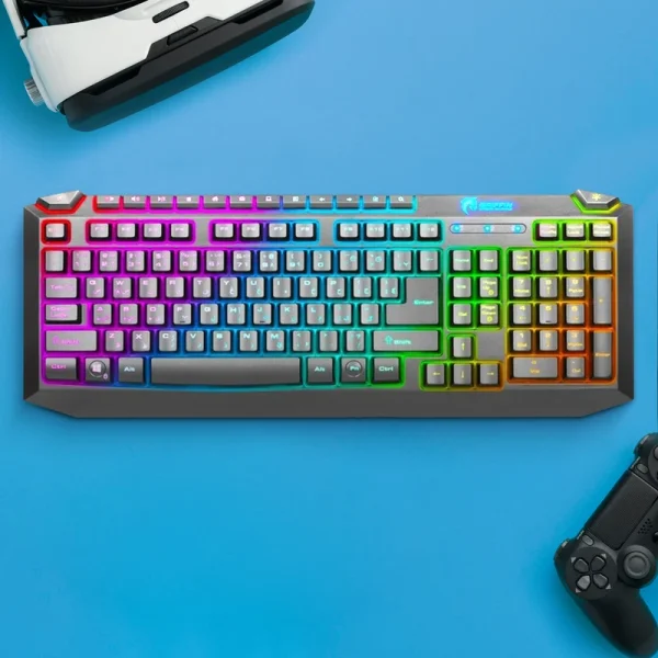 تصویر دوم ازکیبورد گیمینگ گرین مدل GK701-RGB با نورپردازی RGB