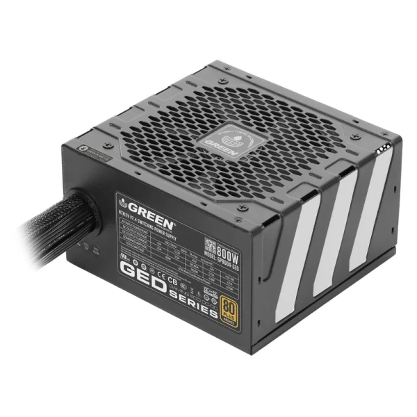 منبع تغذیه کامپیوتر گرین مدل GP800A-GED V3.1 توان 800 وات