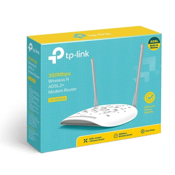 تصویر دوم ازمودم روتر بی‌سیم ADSL2+ تی‌پی‌لینک مدل TD-W8961N