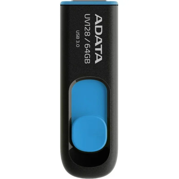 تصویر دوم ازلش مموری کشویی ای‌دیتا مدل DashDrive UV128 ظرفیت 64GB