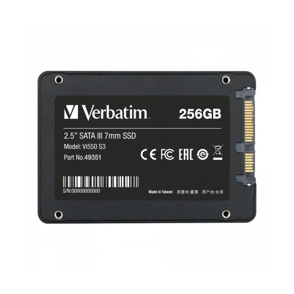 تصویر دوم ازاس اس دی اینترنال SATA III ورباتیم مدل VI550 S3 ظرفیت 256 گیگابایت