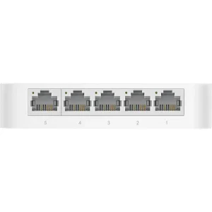 سوییچ 5 پورت تی پی-لینک مدل TL-SF1005D Ver 16.0، دارای پورت شبکه با حداکثر سرعت 100 مگابیت بر ثانیه، ظرفیت سوییچینگ 1 گیگابیت بر ثانیه