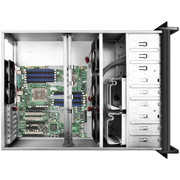 تصویر دوم ازکیس کامپیوتر رکمونت گرین مدل G600 4U