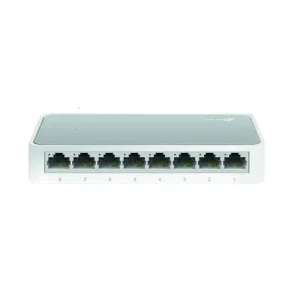 سوییچ 8 پورت تی پی-لینک مدل TL-SF1008D، دارای پورت شبکه با حداکثر سرعت 100 مگابیت بر ثانیه، سرعت انتقال 200 مگابیت بر ثانیه